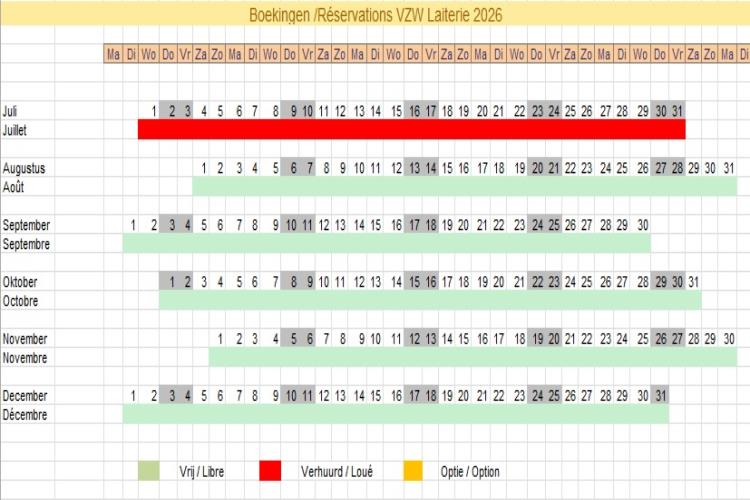 boekingen 2026-2